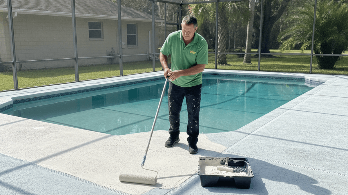How to Reseal a Cracked or Faded Pool Deck Coating